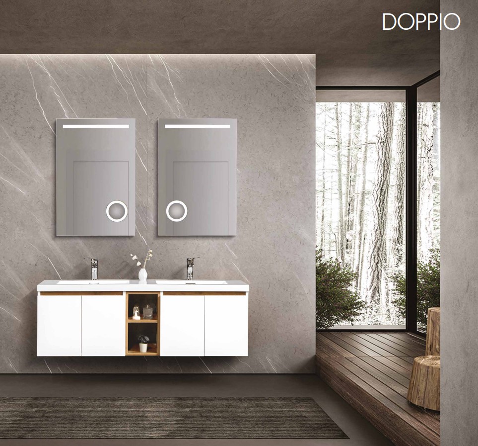 BANYO DOLABI DOPPIO BEYAZ-BAROK - BOY DOLABI